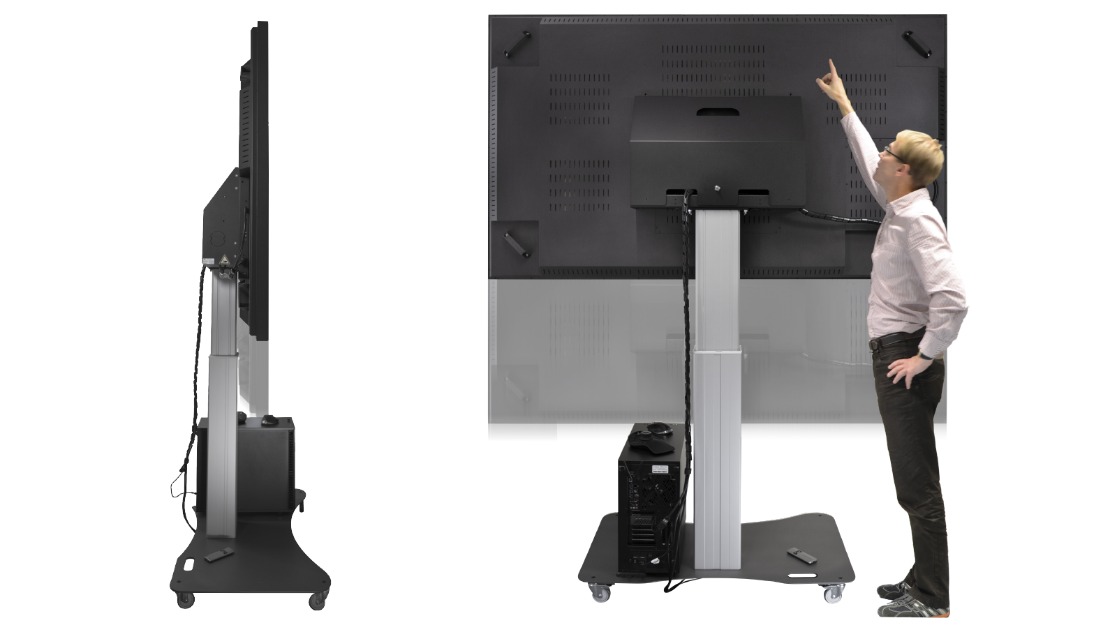 smart VR-Wall Automobil-Hersteller konfiguriert Fahrzeug in VR-Umgebung 