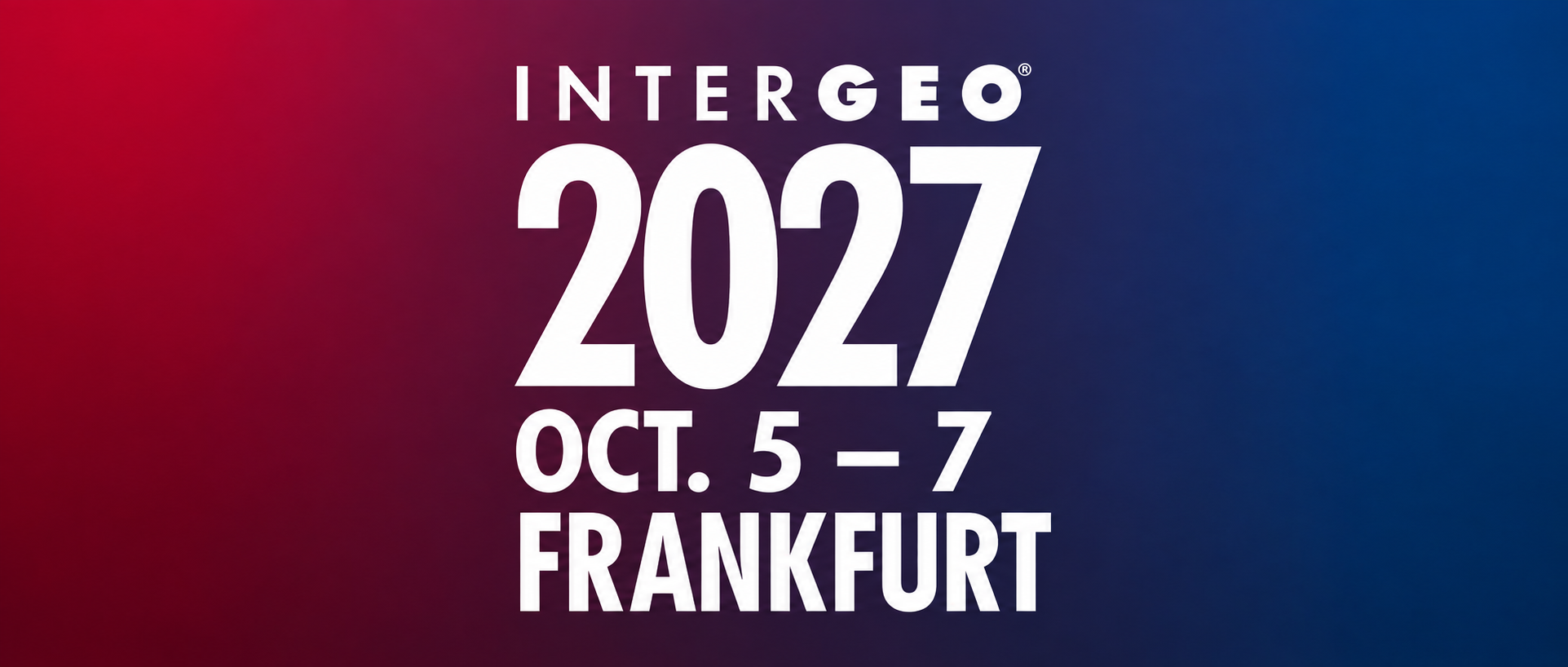Intergeo 2027 Messe Frankfurt