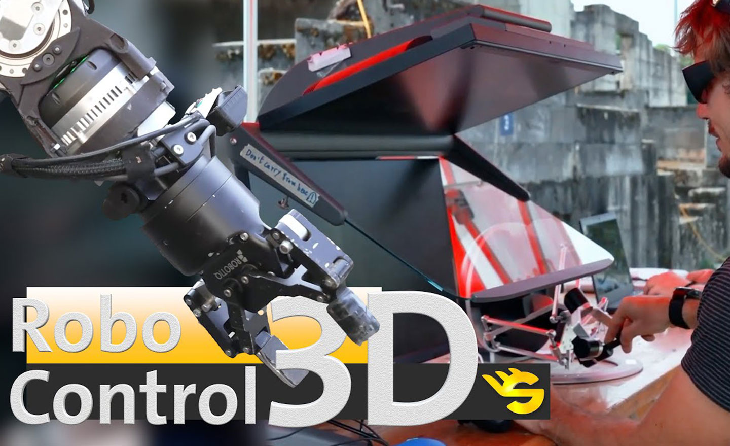 3D PluraView x Robotic System Lab ETH Zurich - Demonstration der Telemanipulation während ARCHE 2023