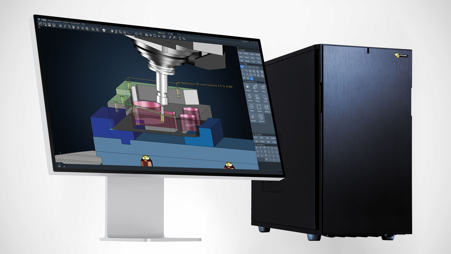 Schneider Digital Workstation für Tebis Anwendungen